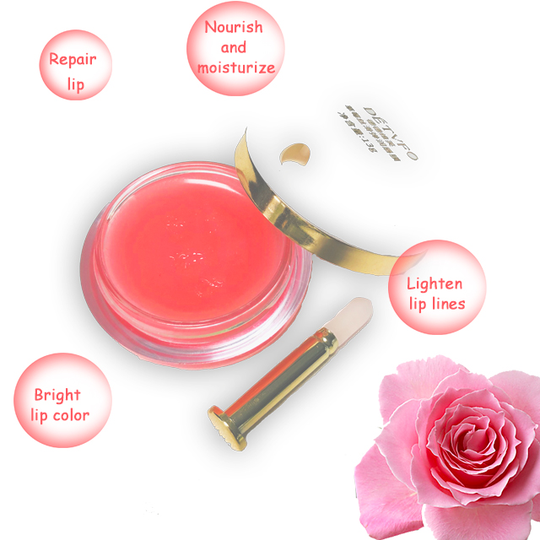 Lip Care Gel Mask Collagen Lip Mask Cream Sleeping Crystal Customized Hydrating Vitamin E Strawberry Pink 3 Years OEM/ODM