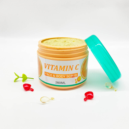 Vitamin C Face & Body Scrub Keep the Skin Firm and Moisturizing Antioxidants Nourish your Skin and Slough Away Dull Skin Scrub