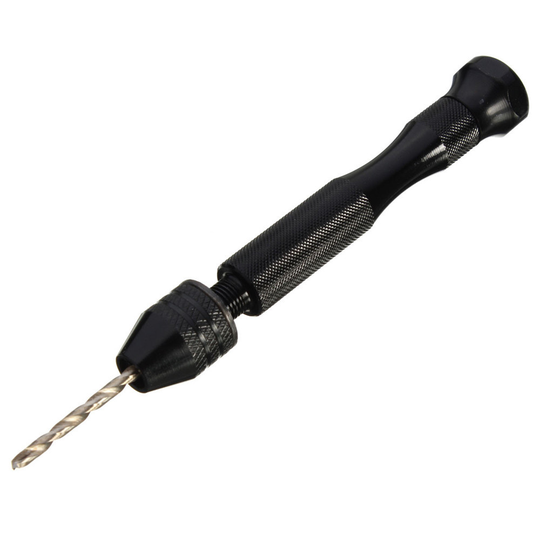 Drillpro Precision Pin Vise Hand Drill With 10 Twist Drills Rotary Tool Great for Models and Hobby