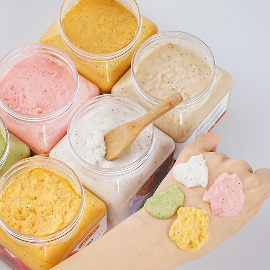 OEM Shea Butter Cream Scrub Gentle Exfoliation Vitamin c Whitening Organic Fruit Sugar Body Scrub