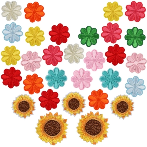 30PCS Iron on Stickers Sew on Stickers