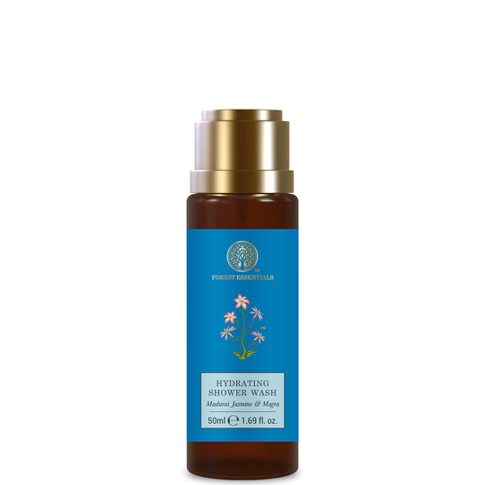 Forest Essentials Hydrating Shower Wash, Madurai Jasmine and Mogra (Various Sizes) - 50ml