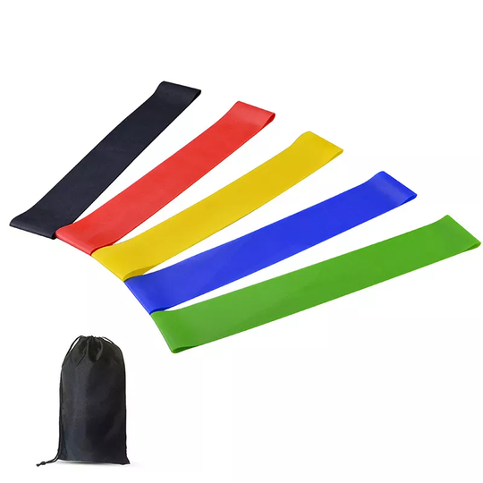 Ship From US Home Fitness Anti Slip Elastic TPE Latex Hip Loop Resistance Bands Set