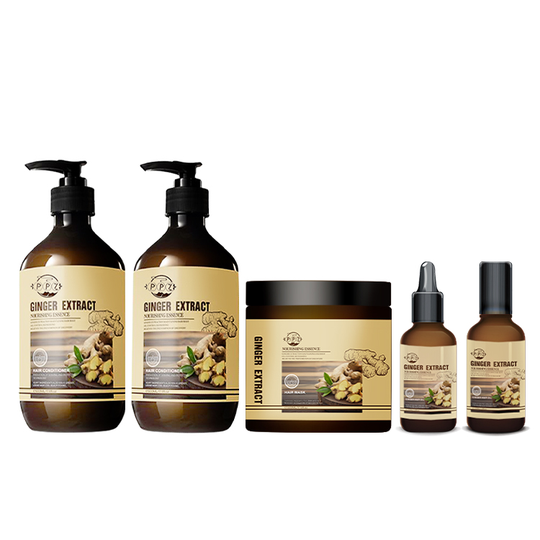 Wholesaler Nature organic 7 days ginger hair growth Shampoo Anti-Hair Loss private label OEM Ginger shampoo