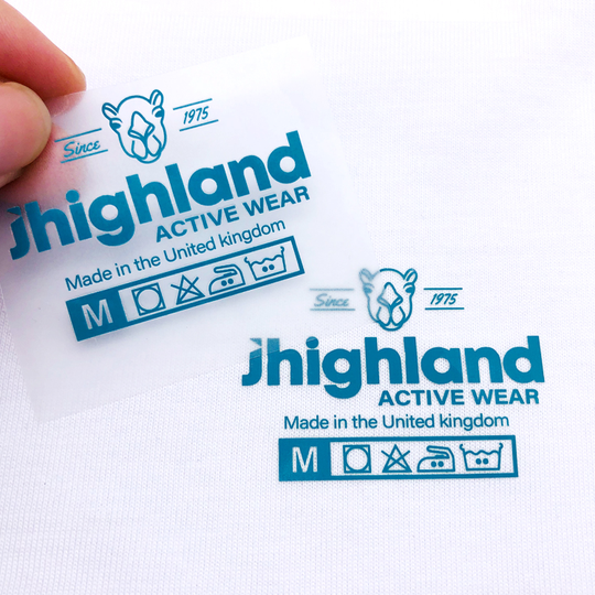 Heat Transfer Label Custom T-Shirt Neck Label Design Logo Name Tag Iron On Transfer For Clothes