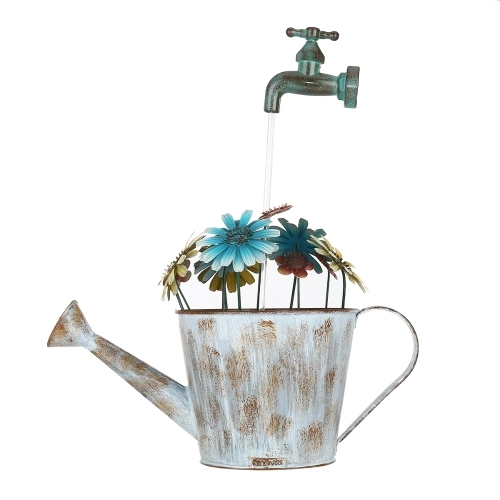 Tooarts Outdoor Iron Fountain Flower Pot