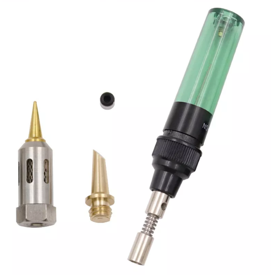 4-in-1 Gas Soldering Iron Set Contains 2 Soldering Iron Tips Cordless Tip Tool Soldering Gun