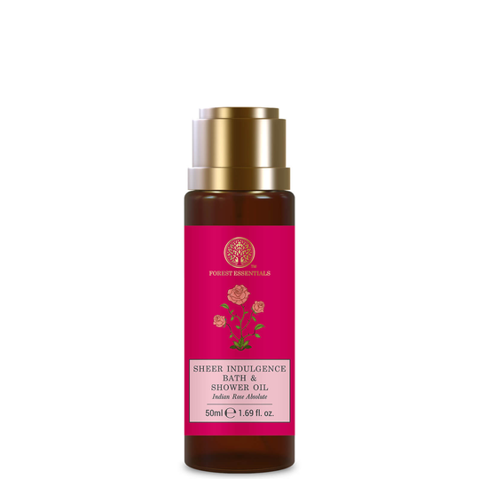 Forest Essentials Sheer Indulgence Bath and Shower Oil Indian Rose Absolute (Various Sizes) - 50ml
