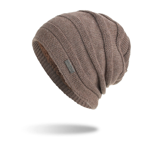 New Plus Horizontal Iron Cap Head Cap Knitted Sweater Cap