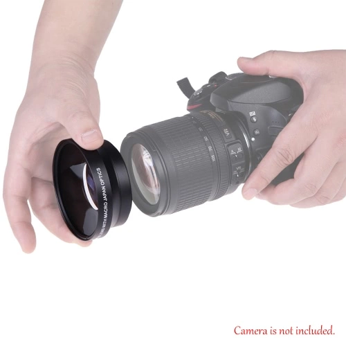 67mm Digital High Definition 0.43×SuPer Wide Angle Lens With Macro Japan Optics for Canon Rebel T5i T4i T3i 18-135mm 17-85mm and Nikon 18-105 70-300VR