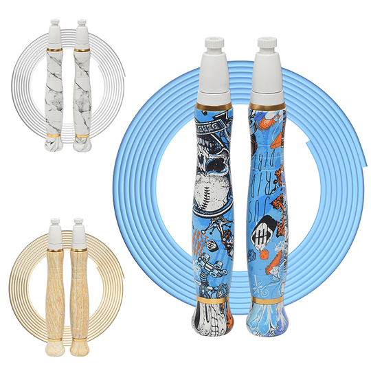 Ship from US wholesale high speed professional PVC bearing weighted sports jump rope