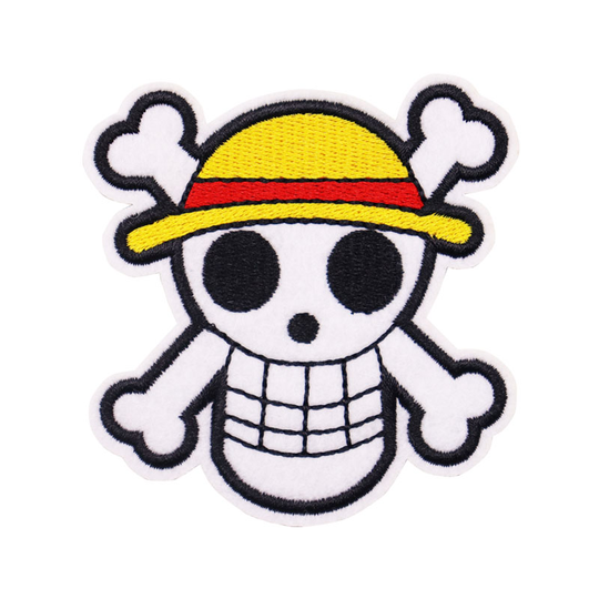 Wholesale custom anime One Piece 3d logo clothing accessories iron on for hats jackets bag designer toys embroidery patches