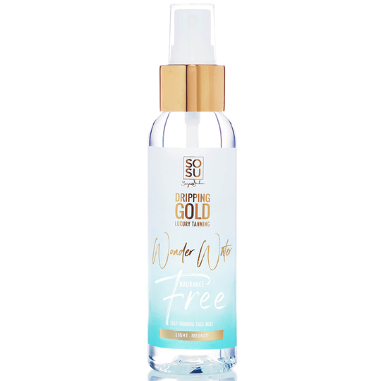 SOSU Cosmetics Dripping Gold Fragrance Free Wonder Water 100ml (Various Colours) - Light-Medium