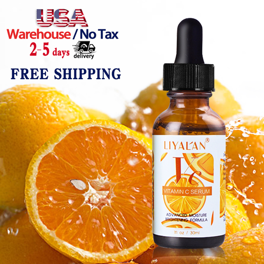 OEM Private Label Vegan Organic Vit C Whitening Brightening Anti Aging Vitamina C Skin Care Face Serum Vitamin C Serum