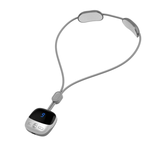 Cervical Massager Mini portable shoulder neck physiotherapy pulse hot compress pendant neck hanging cervical massage device