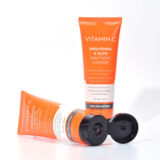 Private Label Cosmetic Deep Clean Pigmentation Lighten Face Wash Vitamin C Cleanser