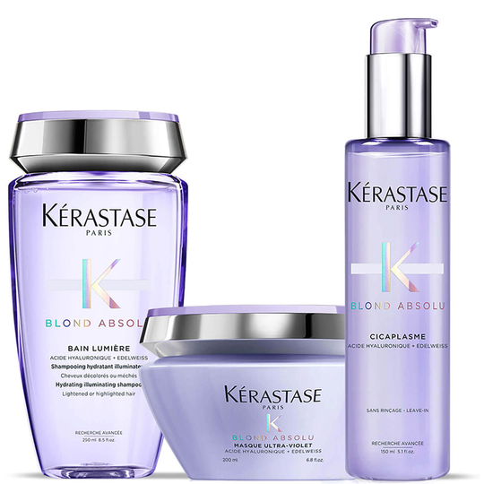 Kérastase Blond Absolu Bain Lumiere Shampoo, Treatment and Masque Trio