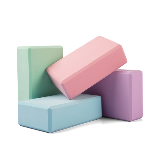 Natural Flat Custom Logo Large EVA Foam Solid Yoga Block