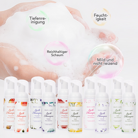 Cheap Price Gentle Oil Free Lash Shampoo Private Label Eyelash Extension Cleaner Eyelash Bath Foam Lash Shampoo