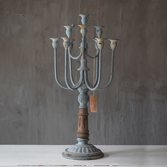 American Vintage Wrought Iron Candlesticks Crafts Creative Decorative Candle Holder