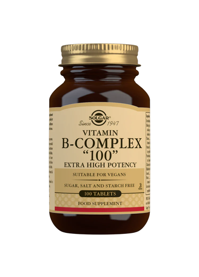 Solgar Formula Vitamin B-Complex ''100'' Extra High Potency,100 Tablets