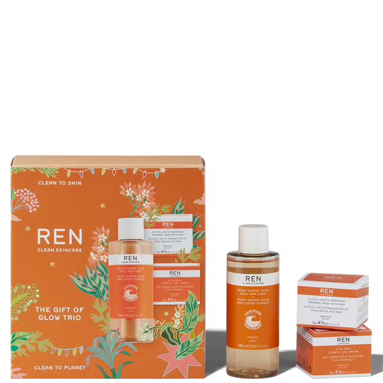 REN Clean Skincare The Gift of Glow Trio (Worth £46.00)