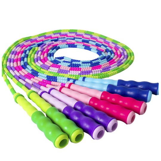 PVC Skipping Ropes Kids beaded jump rope