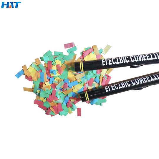 HAT Stage effect Wholesale Factory Paper Electric Confetti Cannon With Tube And Iron Cannon Club Party Goods