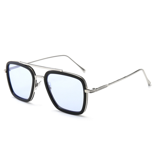 66218 Tony Stark New Iron Man Factory Wholesale Retro Shade Sun Glasses Trendy Men Square Sunglasses 2022
