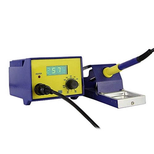 50W LED Digital Soldering Station Kit Mini Electric Soldering Iron Quick Heating 200°C-480°C (392°F-896°F) for Phone Electronics Repair PCB Circuit Board Maintenance