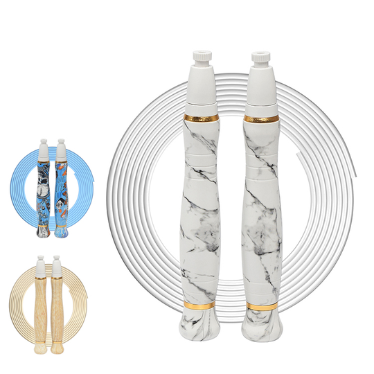 Ship from US Professional Self Lock Bearing Skipping Jump Rope Fast Speed Adjustable for Fitness Training Non-smart CN;ZHE 3m