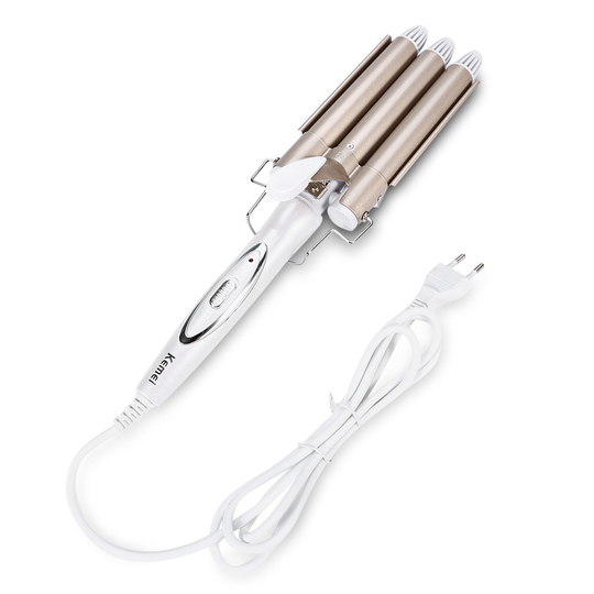 Professional Iron Ceramic Triple Barrel Electric Curler Hair Wand Wave Hair Styler Hair Styler Tools