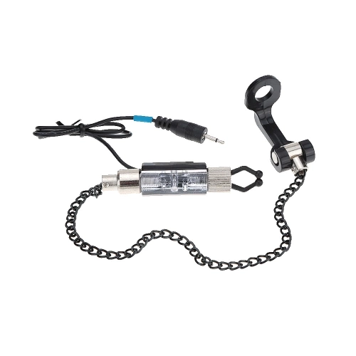 Iron Fishing Bite Alarm Chain Hanger Swinger LED Illuminated Indicator