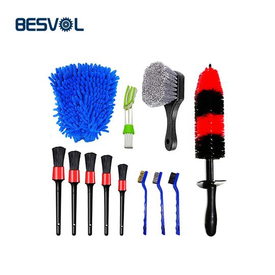 QJ-G-S-011 Car interior air conditioner cleaning brush car wash brushes set