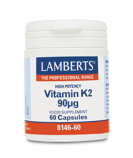 Lamberts Vitamin K2- 90mcg, 60 Capsules
