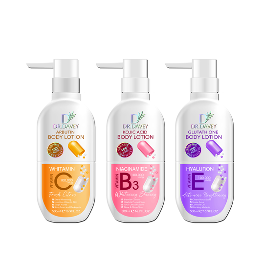 DR.DAVEY Vitamin C.B3E body lotion whitening shining skinanti-acne brightening