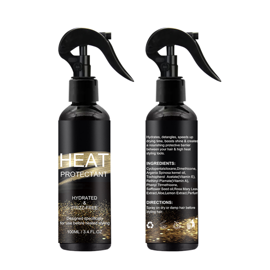 Private label heat defence spray Iron straight heat tamer protective spray