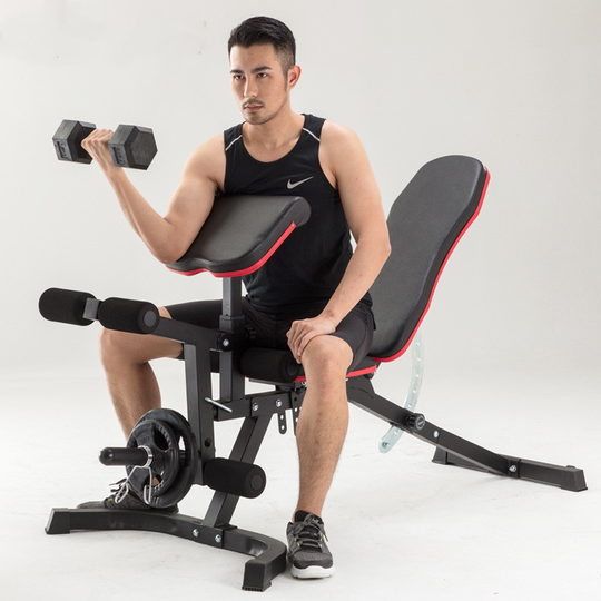 US IN STOCK dumbbell bench multifunctional fitness chair supine board abdominal muscle board bench press bench