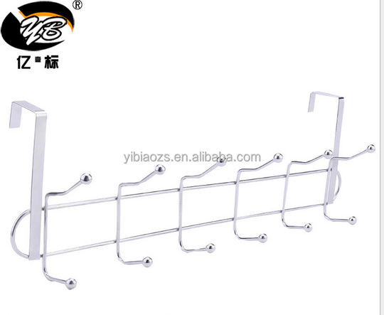 12 double hooks wire door iron over the door clothes hook decorative metal hanger