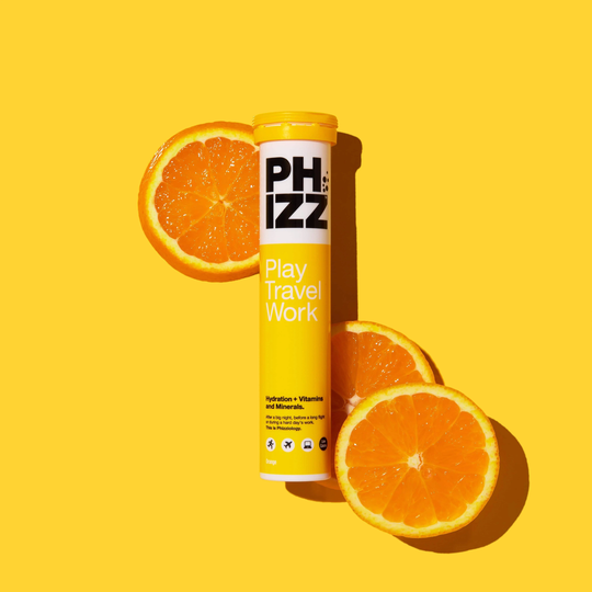 Phizz 2-in-1 Effervescent Multivitamin + Electrolyte 20 Tablets, Orange
