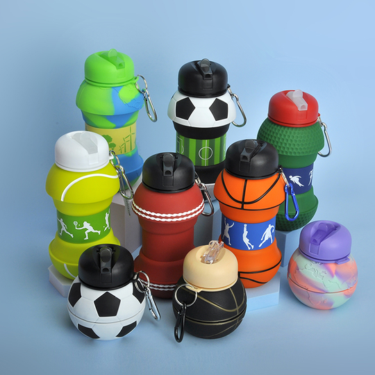 Custom Logo Silicone Collapsible Sport Drinking Bottle