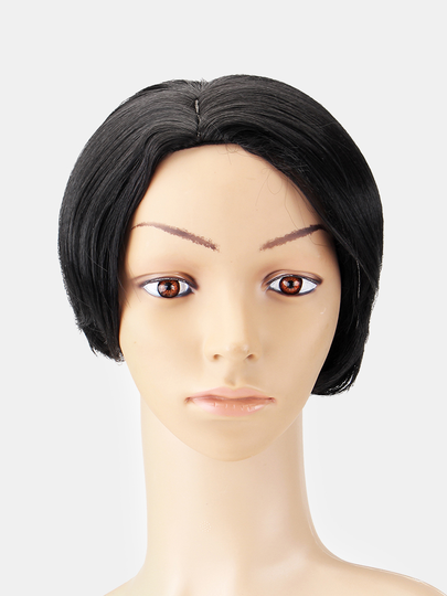 Synthetic Wigs Women Natural Black Short Bob Hair High Temperature Fiber Wigs African Hair Rose Net