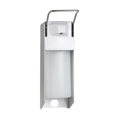Wall-Mounted Soap Dispenser, 500ml Manual Soap Dispenser Elbow Pressure Wall-Mounted Shower Gel Liquid Shampoo Dispenser Holder Manual Sterilizer for Home Office Restaurant
