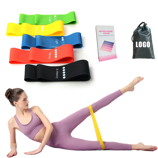 Workout Tension Stretch Pull Up Hips Elastic Fitness Yoga Rubber Resistance Band Set