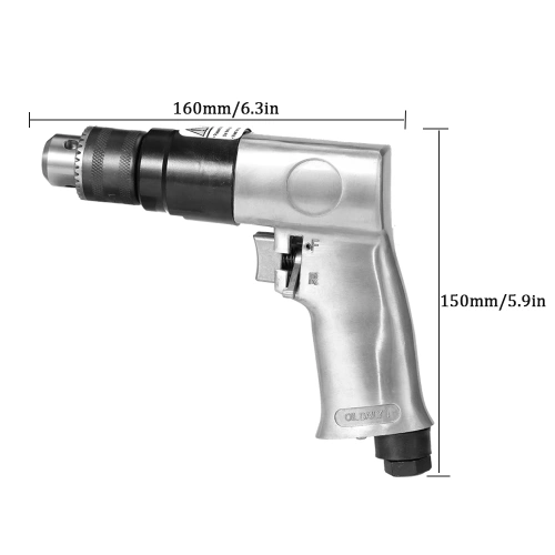 3/8inch Professional Air Drill Rotation Way Reversible Pneumatic Tools for DIY Furniture Machine Production Maintenance