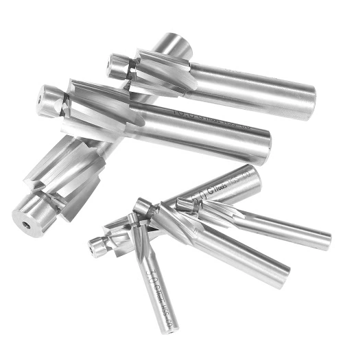 KKmoon 7pcs/set Counterbore Set M3-M12 High Quality High-speed Steel 4 Flutes Straight Shank Counterbore End Mills