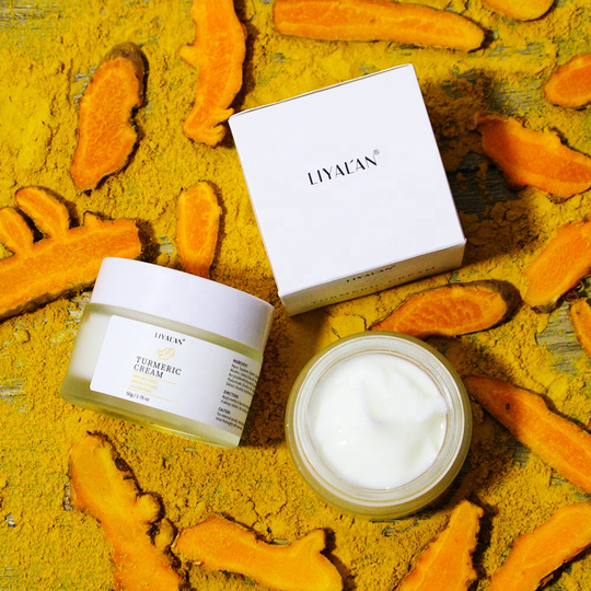 Quality Natural Vegan Vitamin C Extract Skin Cream Anti Aging Removal Dark Spots Turmeric Face Cream