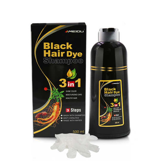 Wholesale natural black hair dye brand herbal care ammonia free hair color shampoo