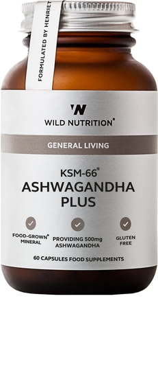 Wild Nutrition KSM-66 Ashwagandha Plus, 60 Capsules