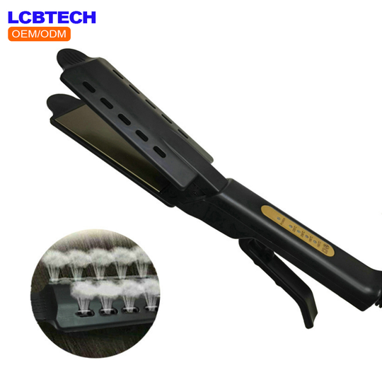 60W Flat Hair Straightener Professional Iron with Adjustable Temp for Straightening and Curls Black